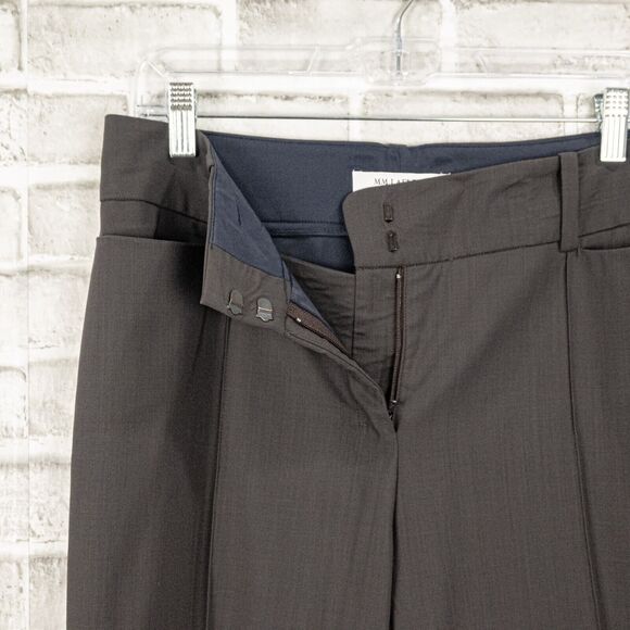 MM. LAFLEUR New York Crop Trouser Pants in Gray Wool Women's Size 6 - Picture 6 of 9